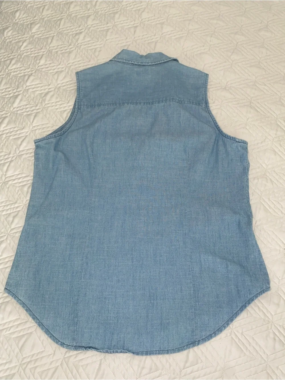 J. Crew sleeveless chambray